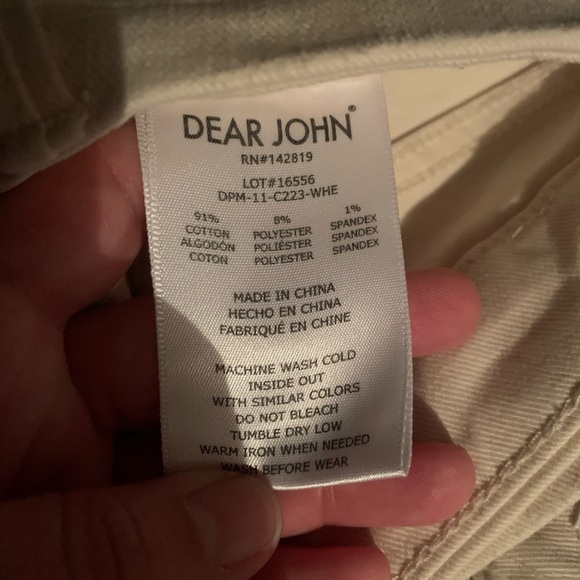 NWT Dear John Gisele Ankle Skinny in Wheat. Size 25. - Picture 9 of 9